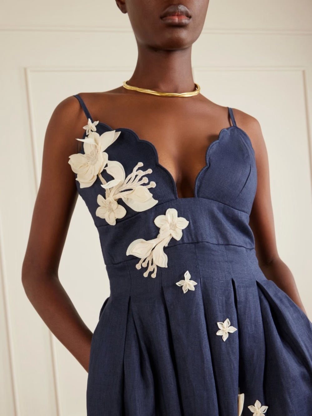 AGUA BY AGUA BENDITA Sula Cauca linen-floral maxi dress - Picture 3 of 11